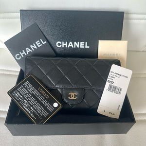Authentic Black Classic Chanel Wallet